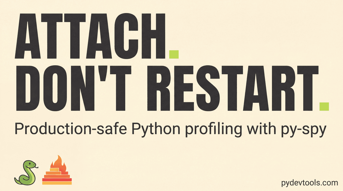 py-spy: Sampling Profiler for Python | pydevtools