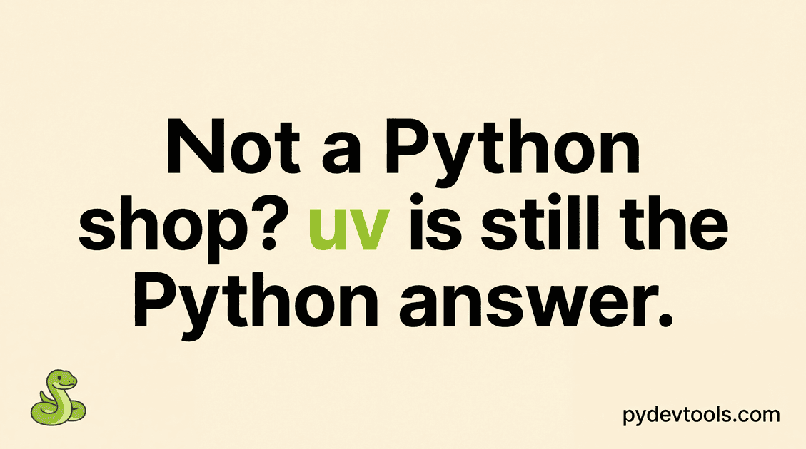 uv for Non-Python Teams | pydevtools
