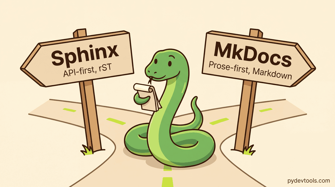 Set Up Python Package Docs with Sphinx or MkDocs | pydevtools